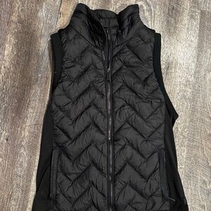 Calvin Klein Black Chevron Quilted Vest